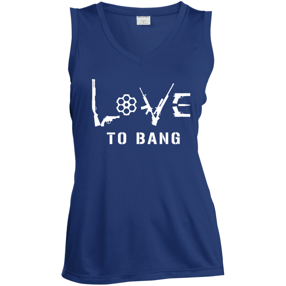 LST352 Ladies' Sleeveless V-Neck Performance Tee