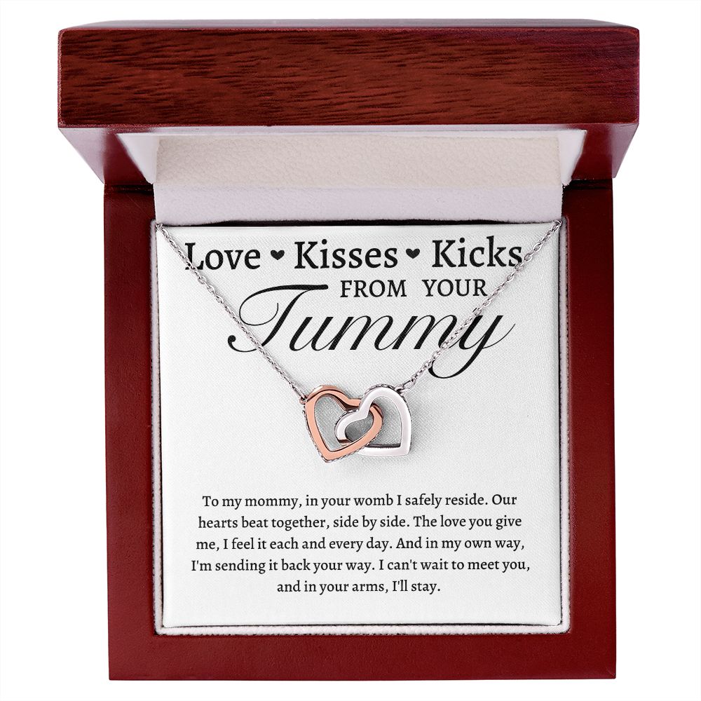 To My Mom-Interlock Heart Necklace
