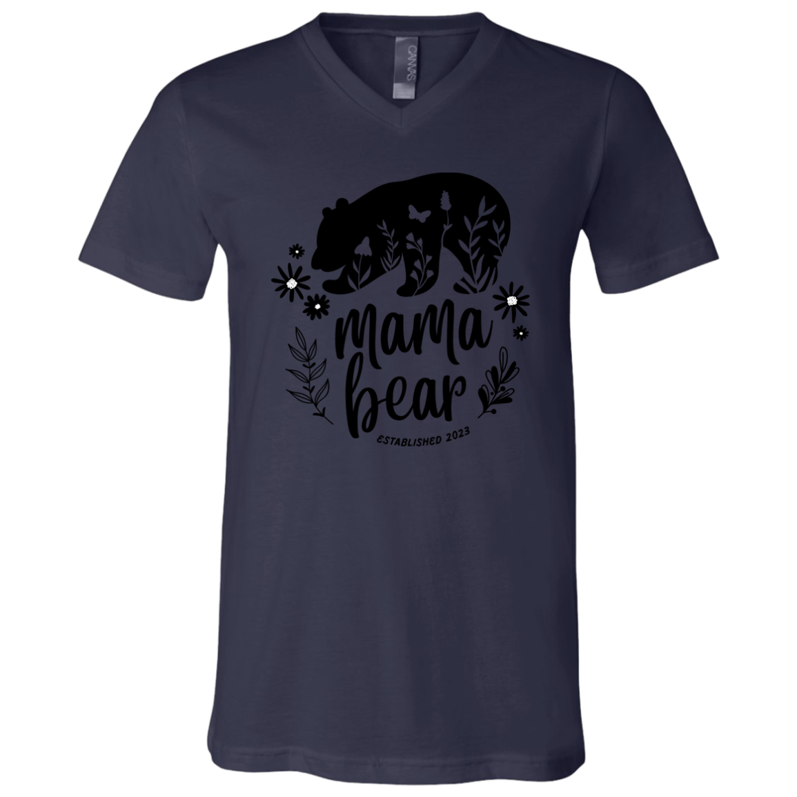 3005 Unisex Jersey SS V-Neck T-Shirt