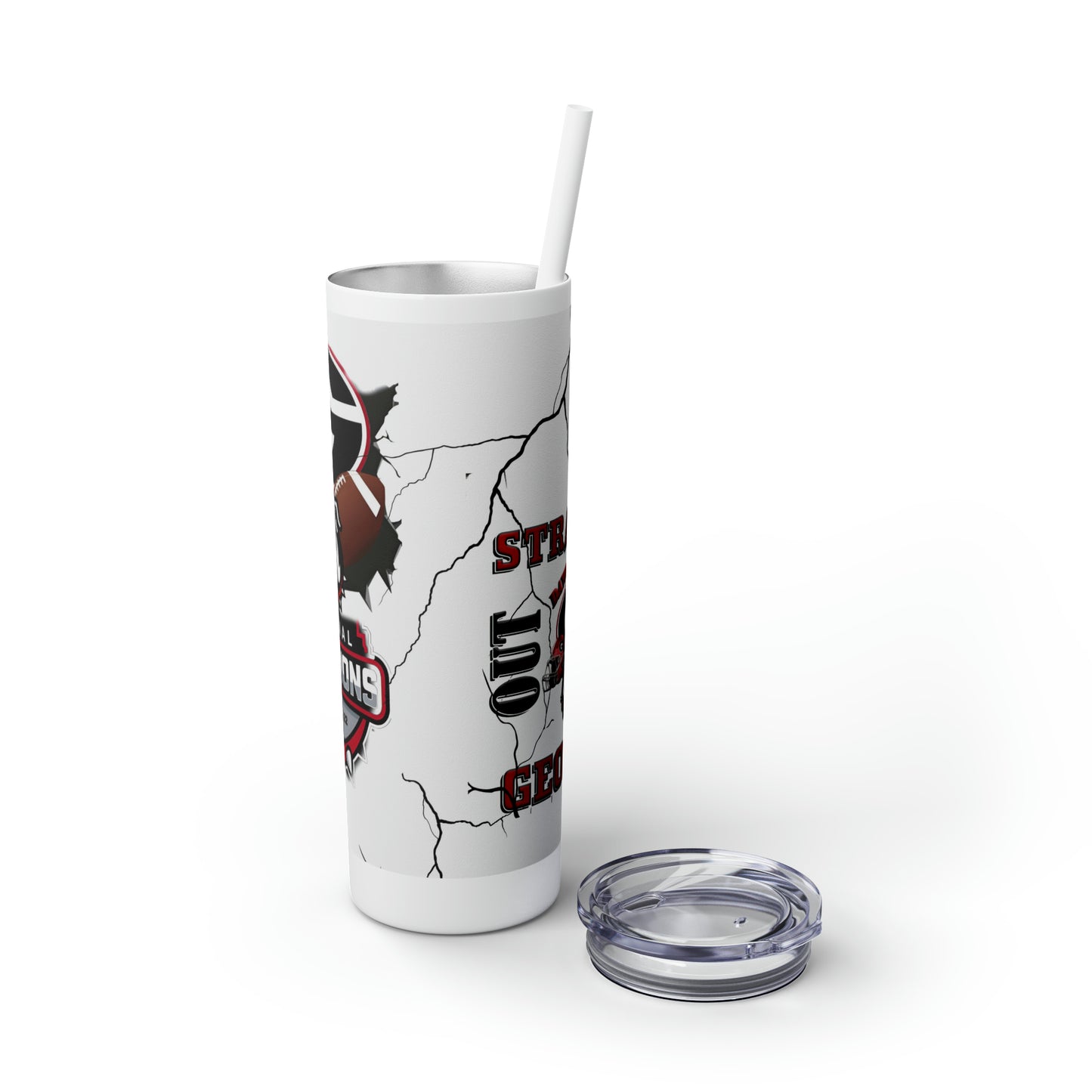 Skinny Tumbler with Straw, 20oz