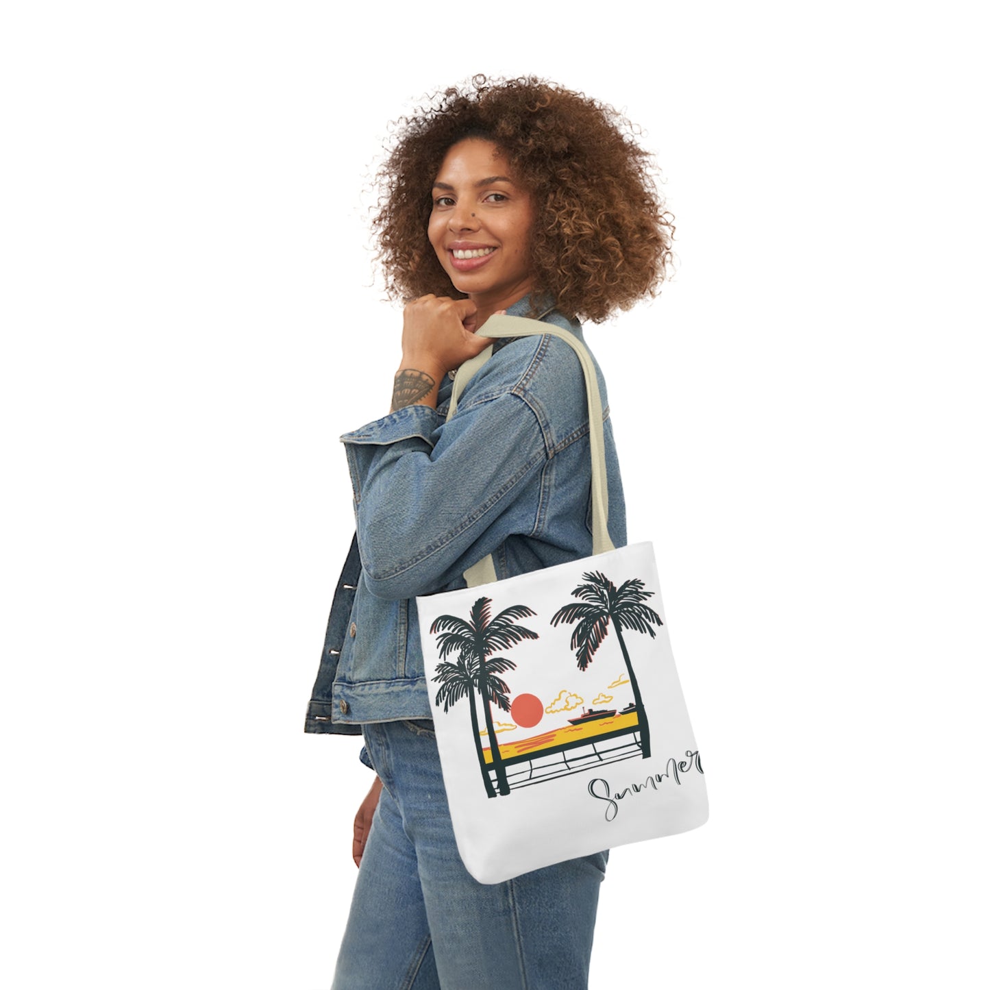 Polyester Canvas Tote Bag (AOP)