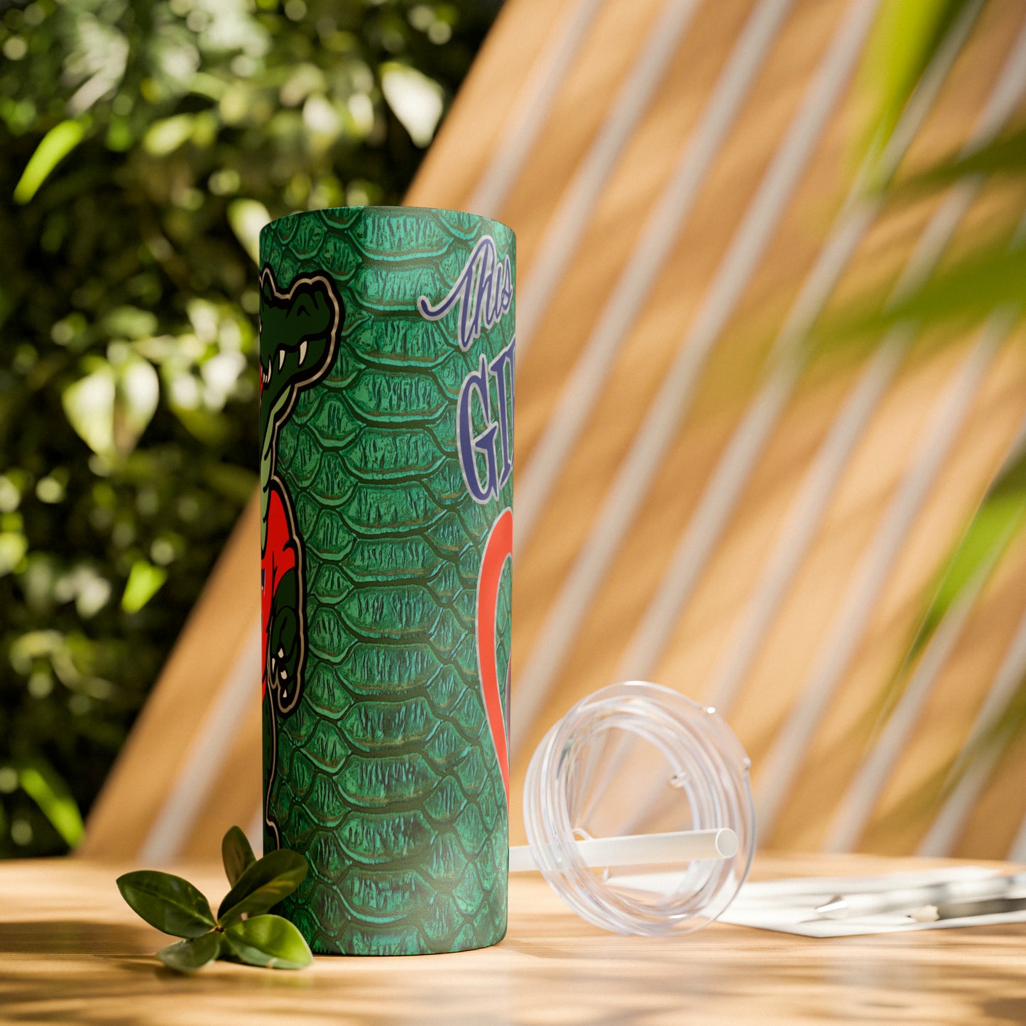 Skinny Tumbler with Straw, 20oz