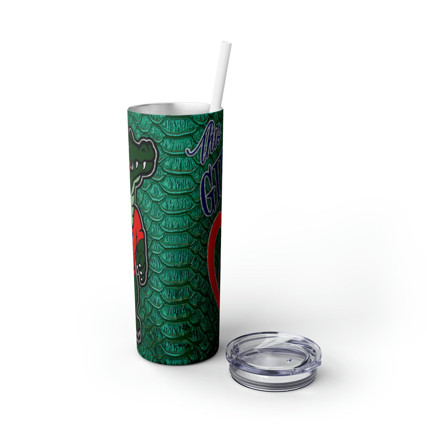 Skinny Tumbler with Straw, 20oz