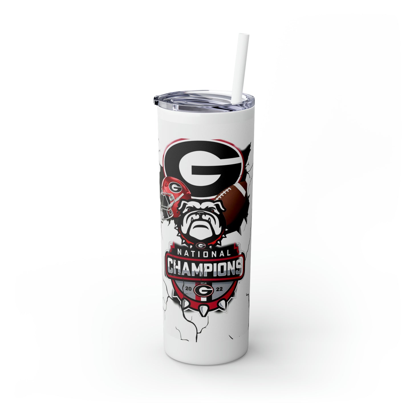 Skinny Tumbler with Straw, 20oz