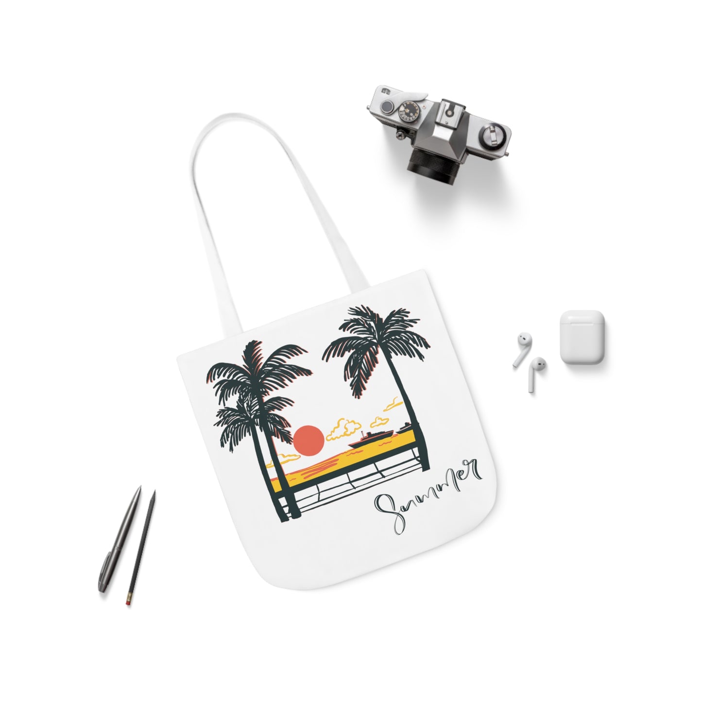 Polyester Canvas Tote Bag (AOP)