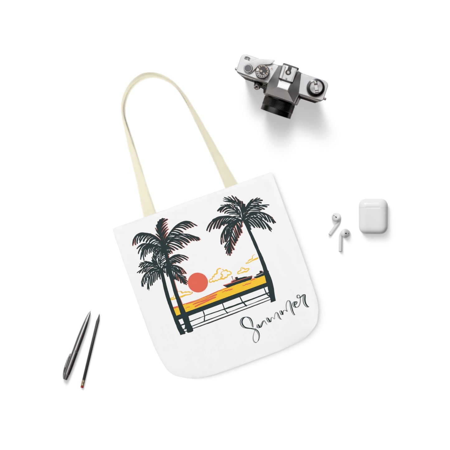 Polyester Canvas Tote Bag (AOP)