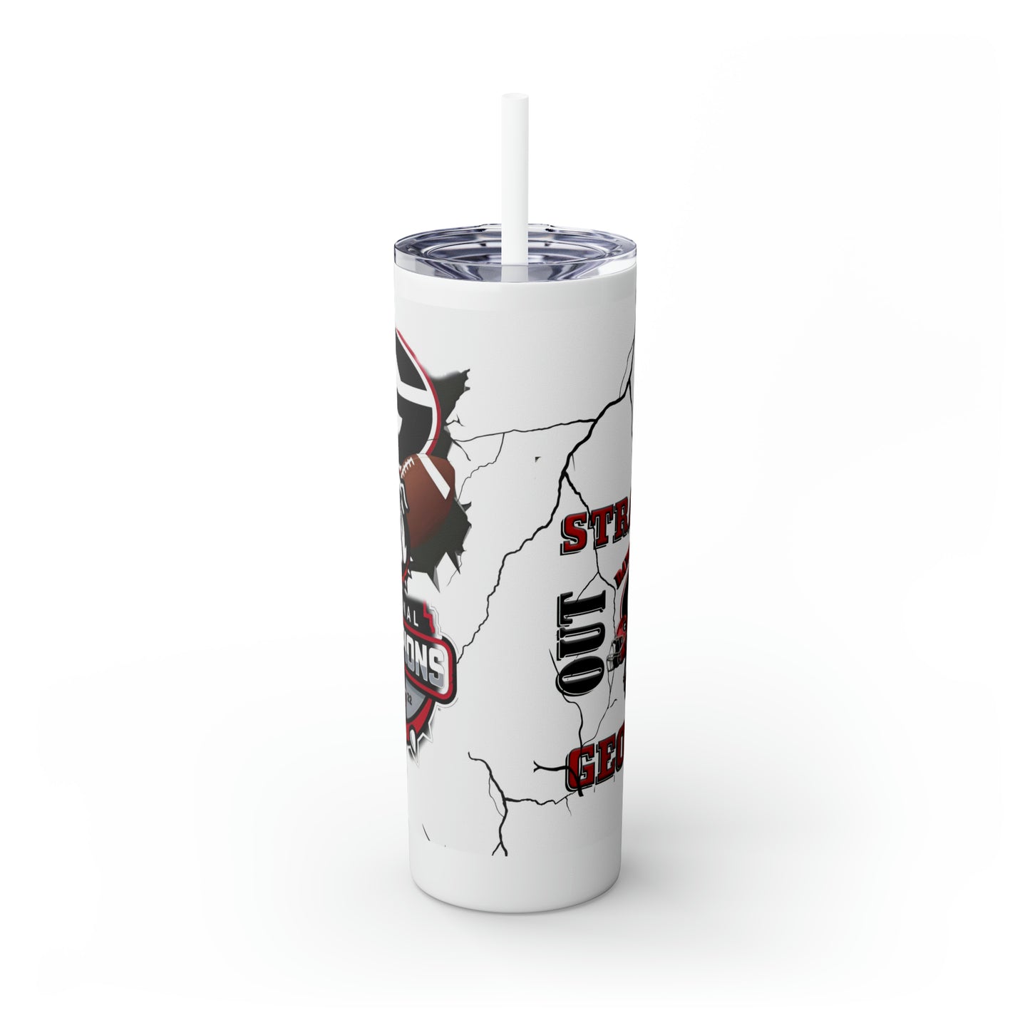 Skinny Tumbler with Straw, 20oz