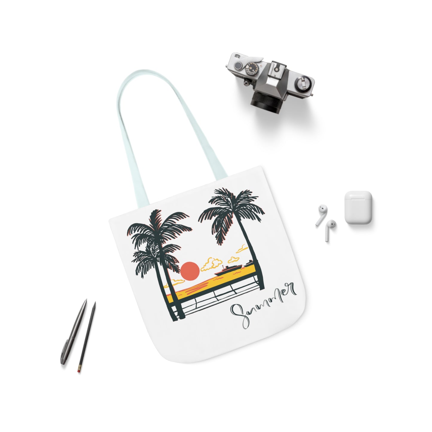 Polyester Canvas Tote Bag (AOP)