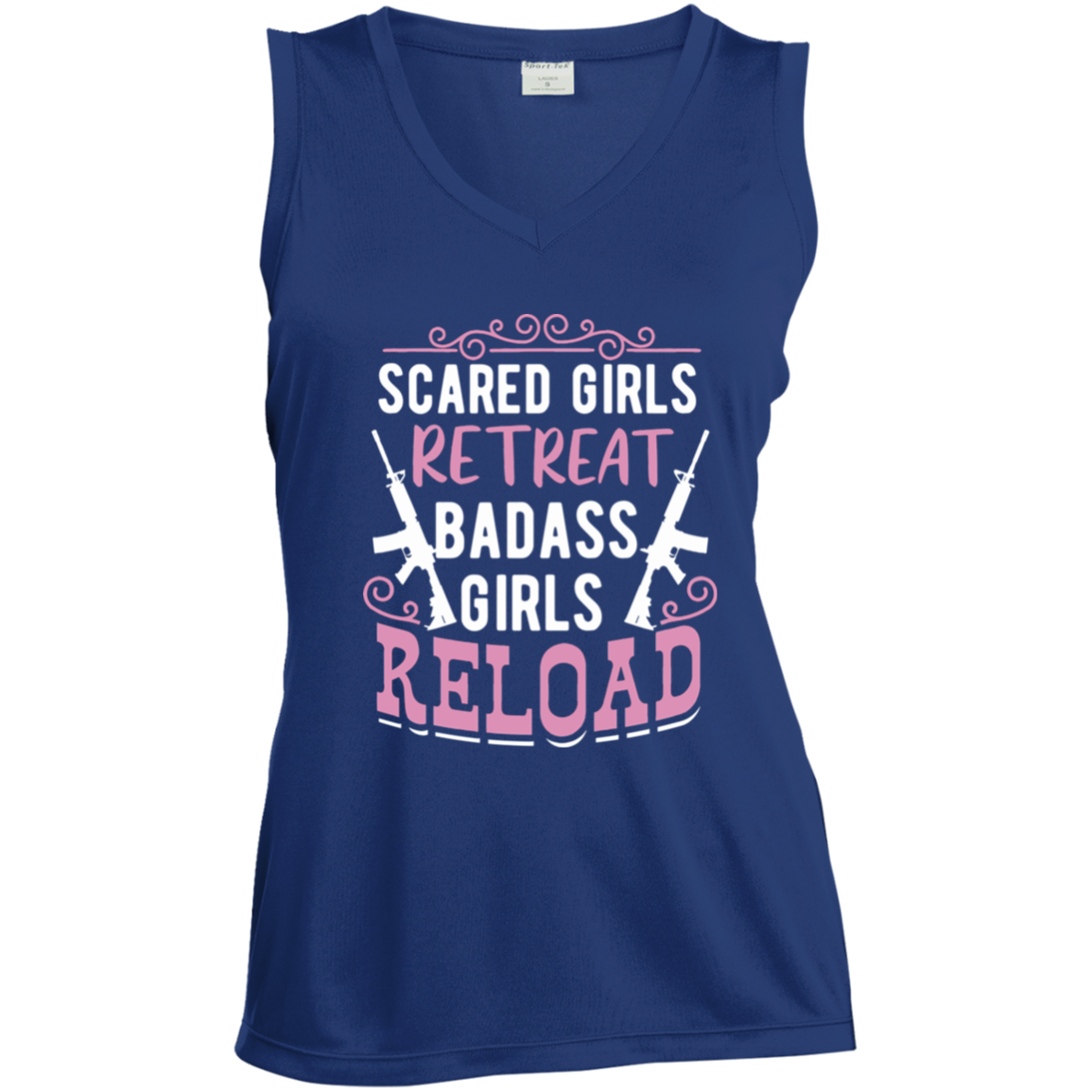 LST352 Ladies' Sleeveless V-Neck Performance Tee