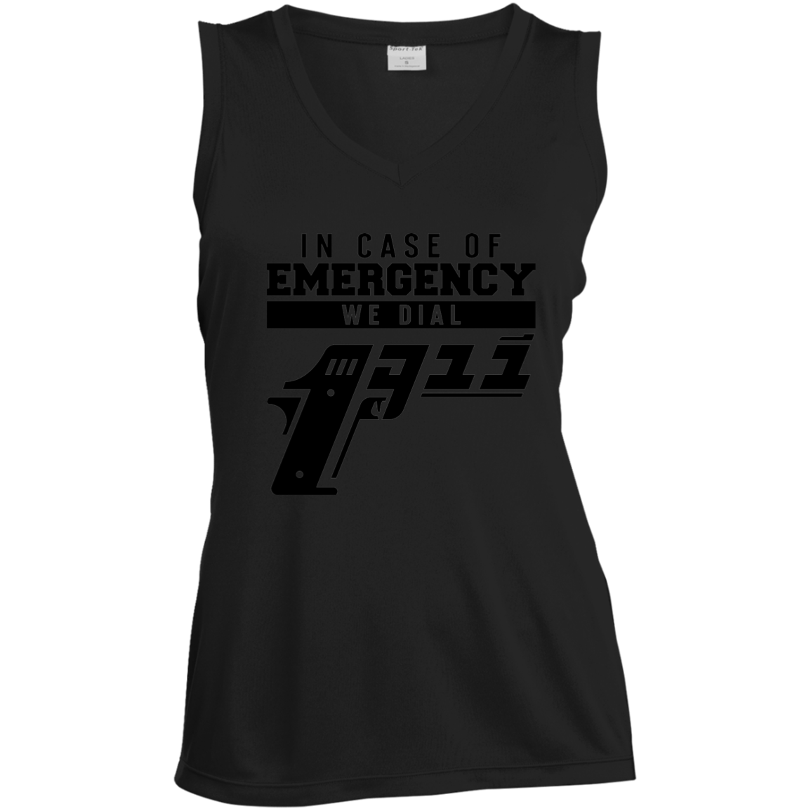 LST352 Ladies' Sleeveless V-Neck Performance Tee