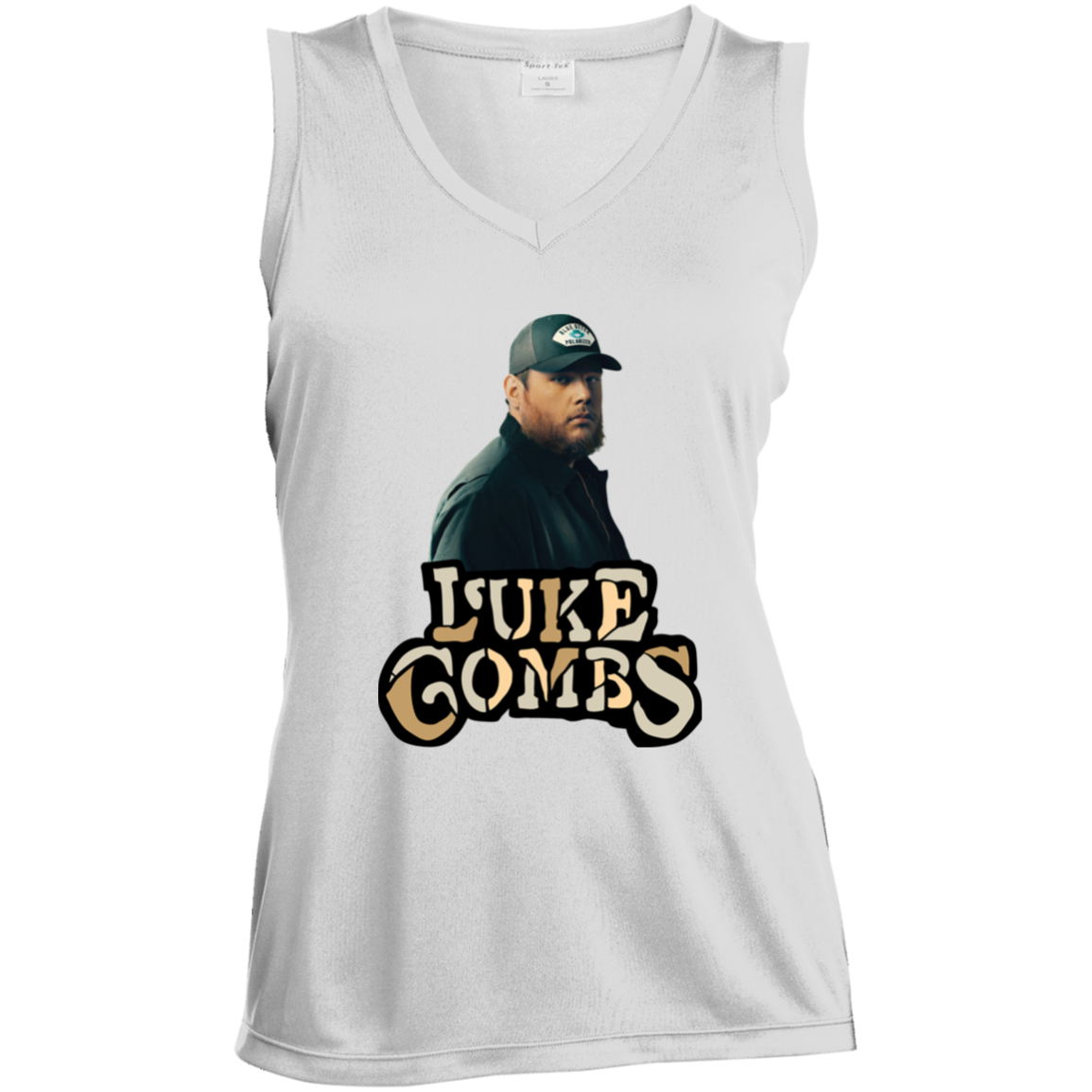 LST352 Ladies' Sleeveless V-Neck Performance Tee