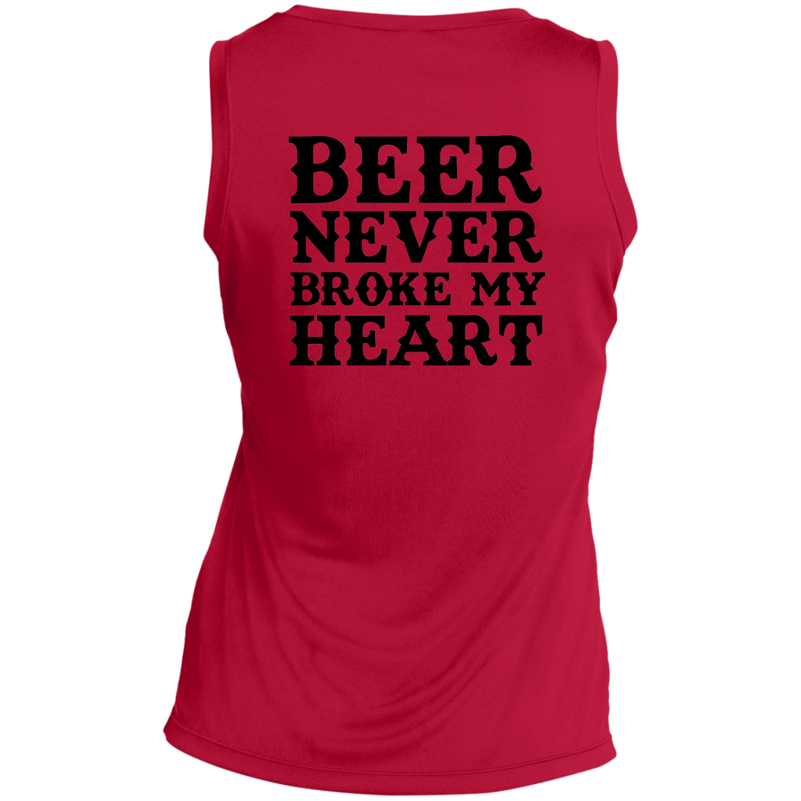 LST352 Ladies' Sleeveless V-Neck Performance Tee