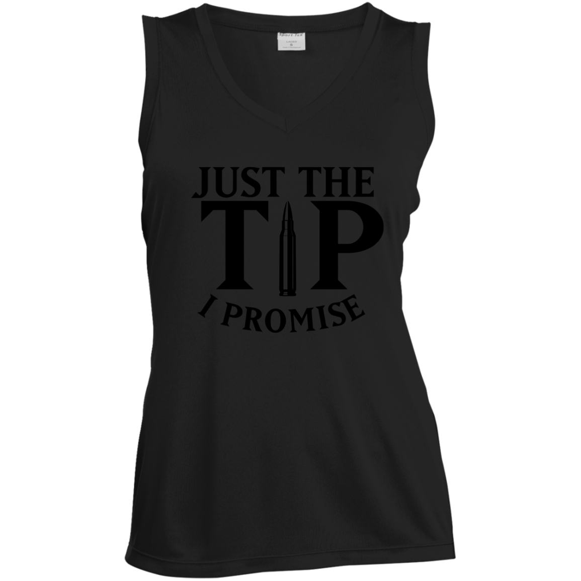 LST352 Ladies' Sleeveless V-Neck Performance Tee