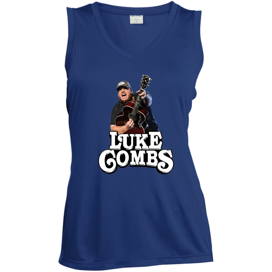 LST352 Ladies' Sleeveless V-Neck Performance Tee