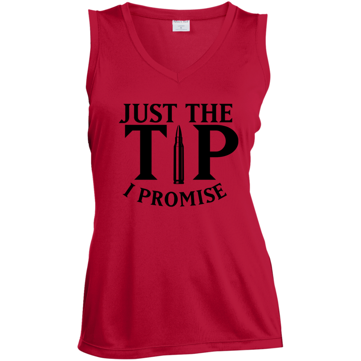 LST352 Ladies' Sleeveless V-Neck Performance Tee