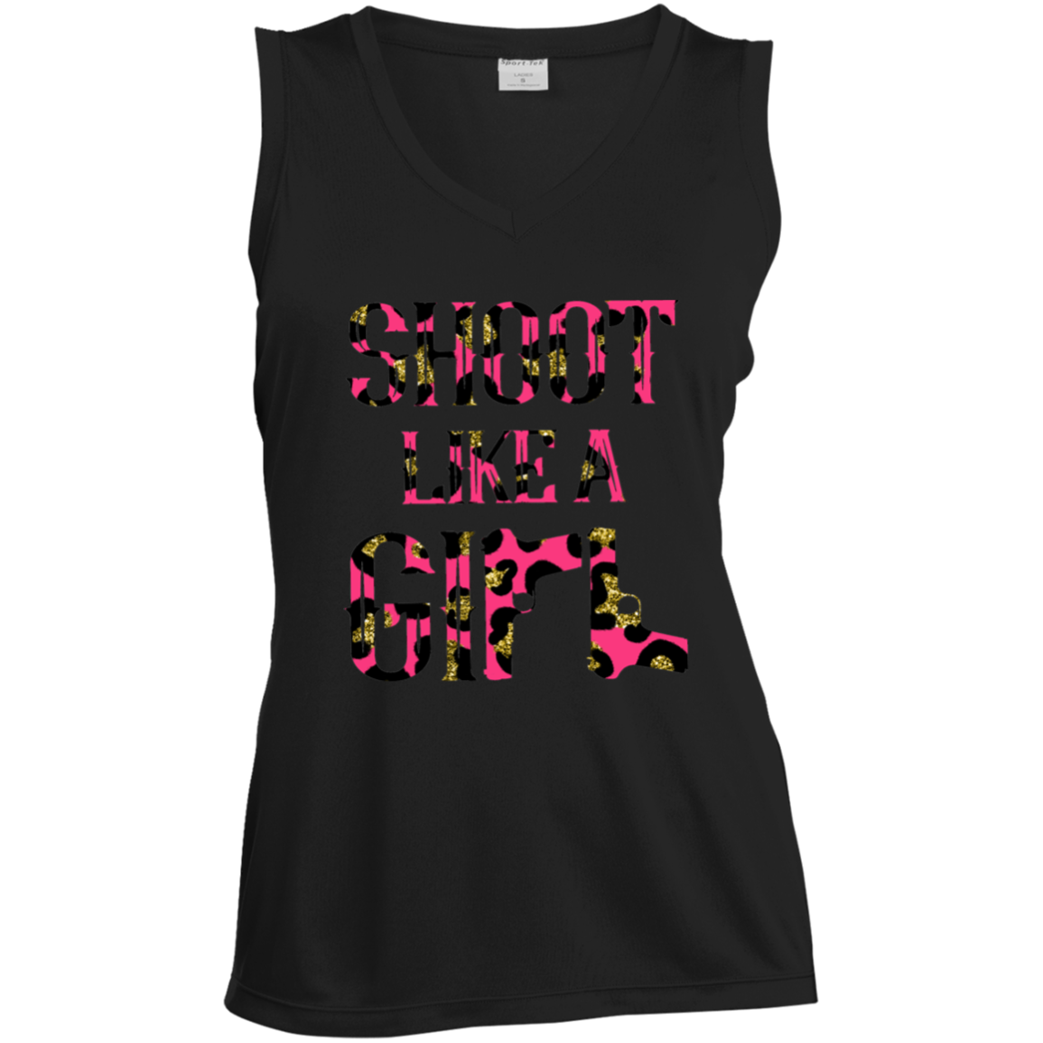 LST352 Ladies' Sleeveless V-Neck Performance Tee
