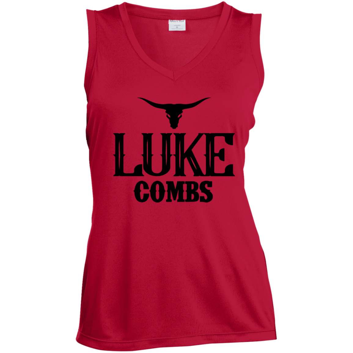 LST352 Ladies' Sleeveless V-Neck Performance Tee