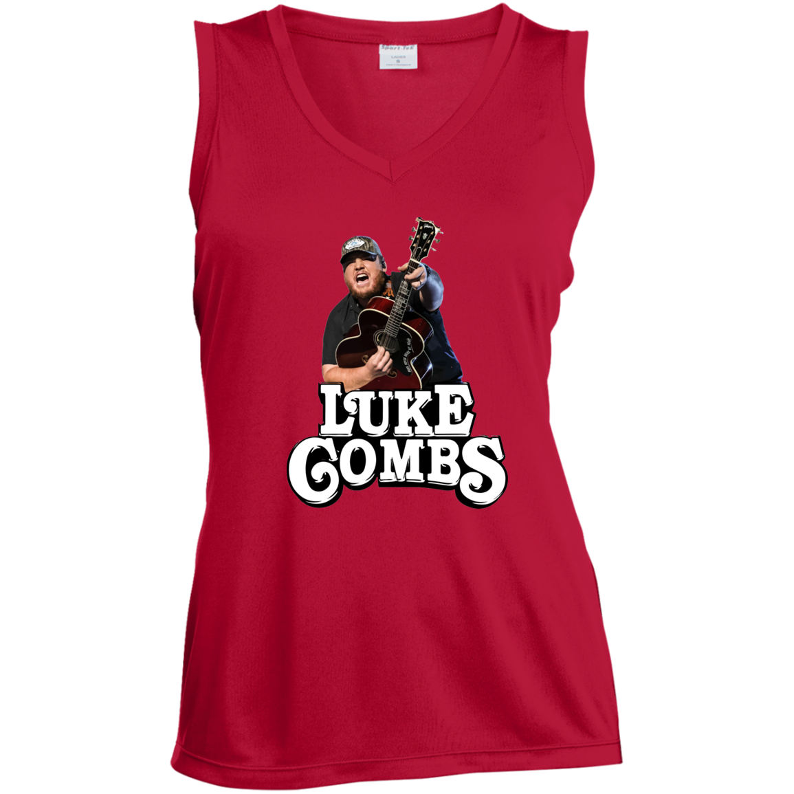 LST352 Ladies' Sleeveless V-Neck Performance Tee
