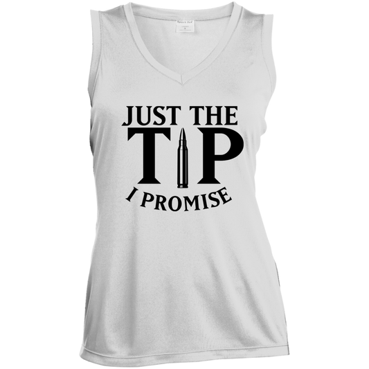 LST352 Ladies' Sleeveless V-Neck Performance Tee