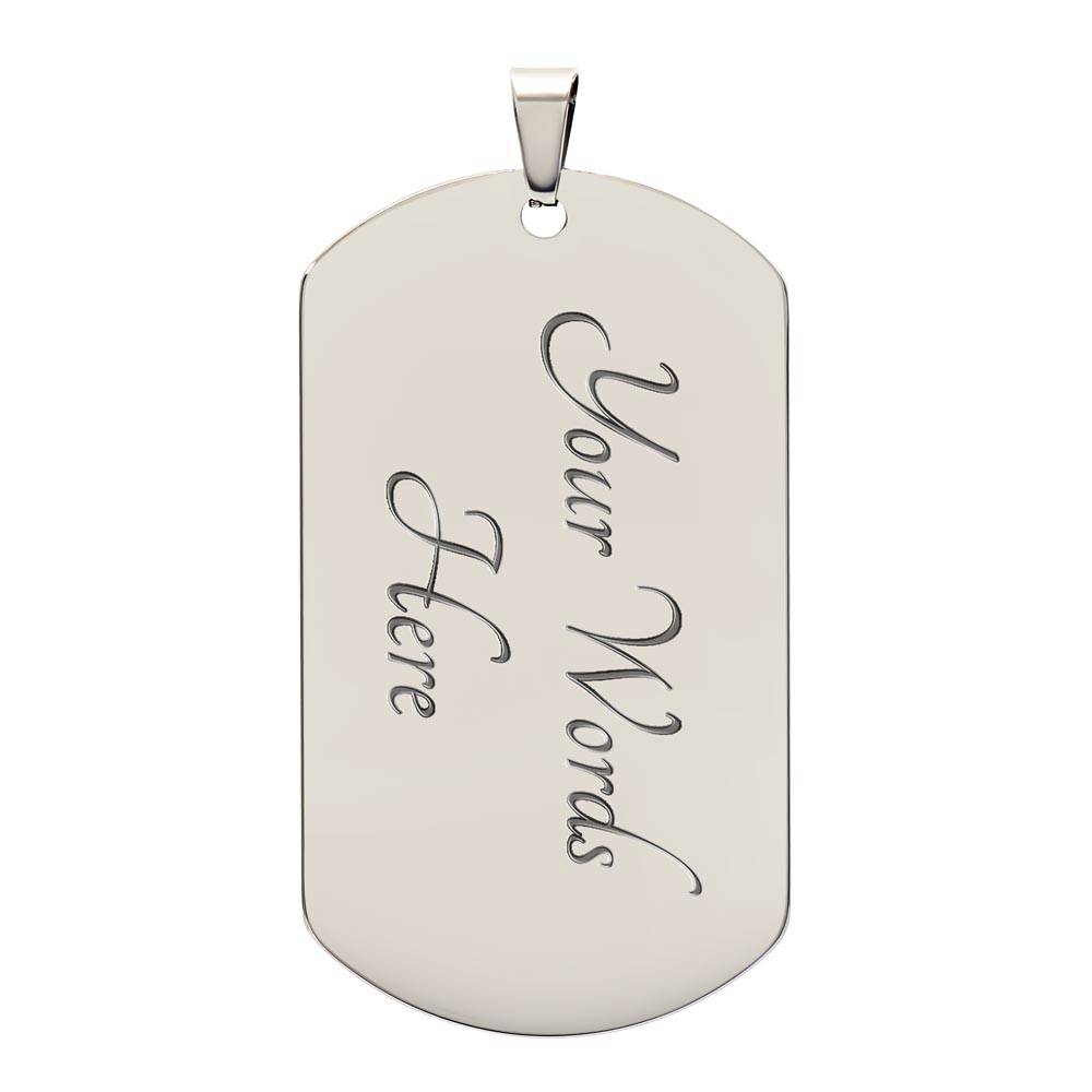 My Son Braver Strong Smarter- Dog Tag