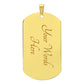 My Son Braver Strong Smarter- Dog Tag