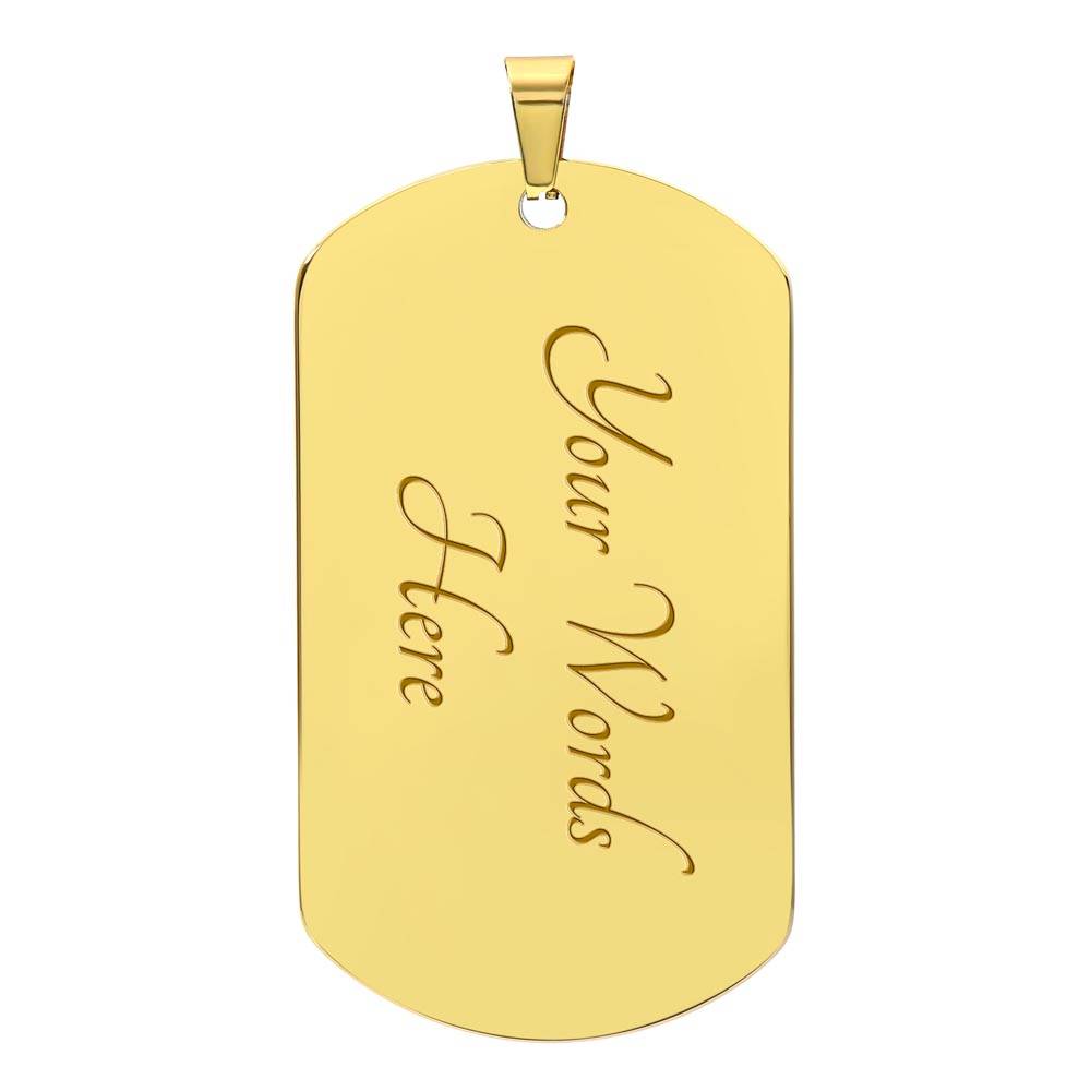 My Son Braver Strong Smarter- Dog Tag