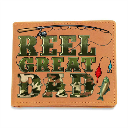 Reel Great Dad-Graphic Leather Wallet