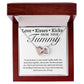 To My Mom-Interlock Heart Necklace