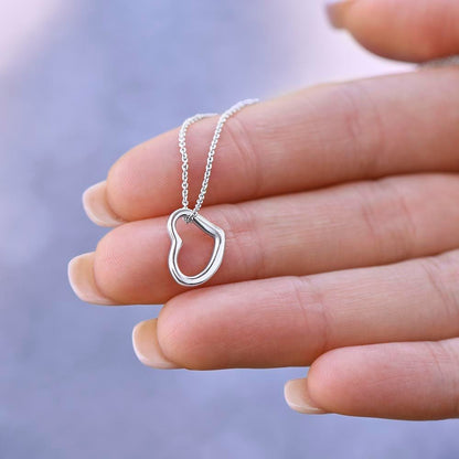 Amazing Mom- Delicate Heart Necklace