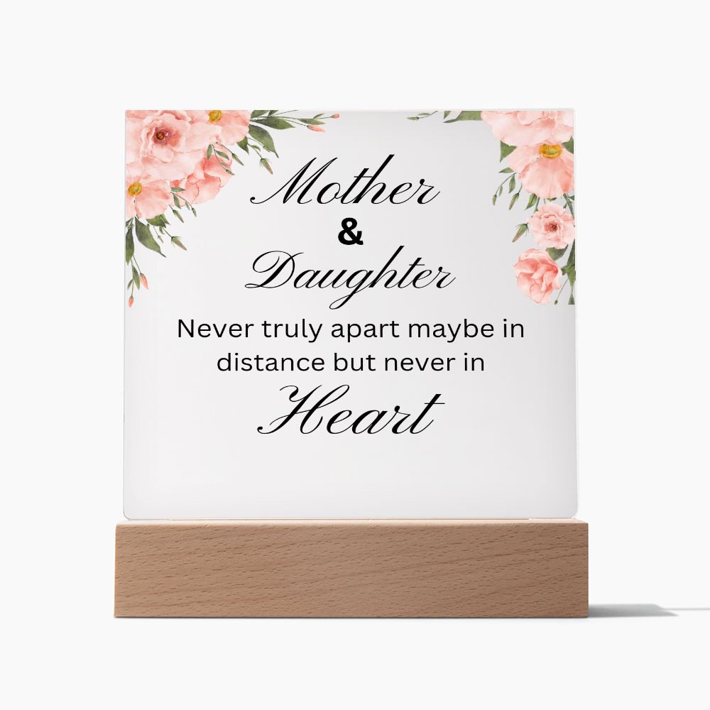 Mother & Daughter- Acrylic Square Plaque