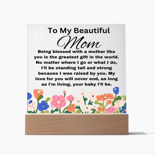 Mother's Day-Acrylic Square Plaque