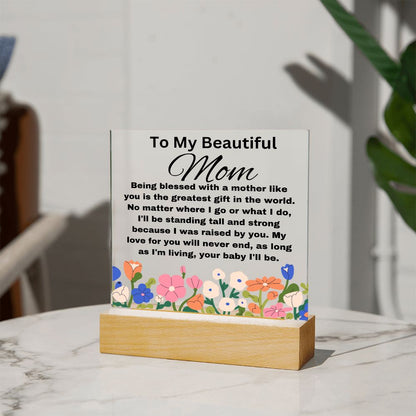 Mother's Day-Acrylic Square Plaque