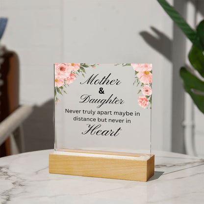 Mother & Daughter- Acrylic Square Plaque