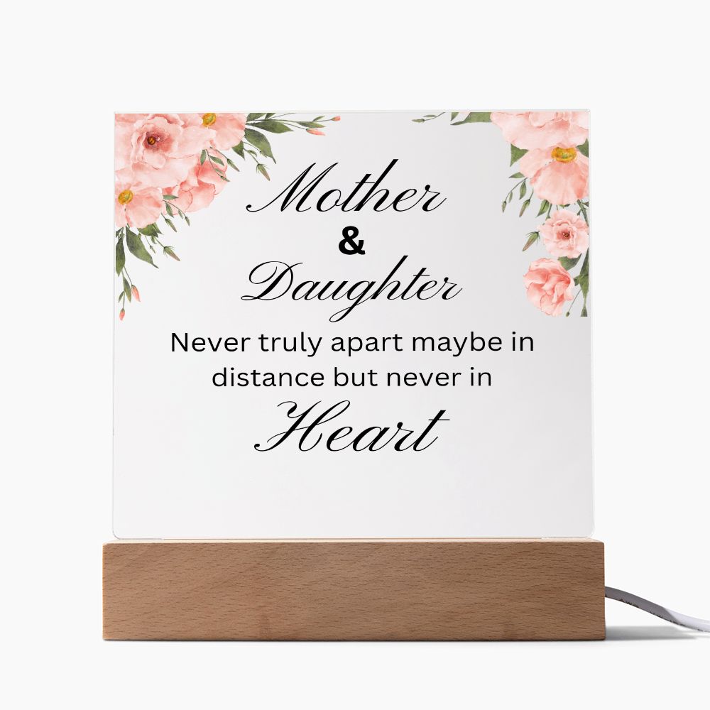 Mother & Daughter- Acrylic Square Plaque