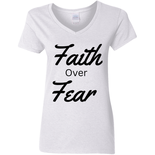G500VL Ladies' 5.3 oz. V-Neck T-Shirt