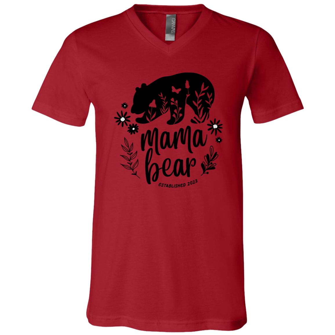3005 Unisex Jersey SS V-Neck T-Shirt