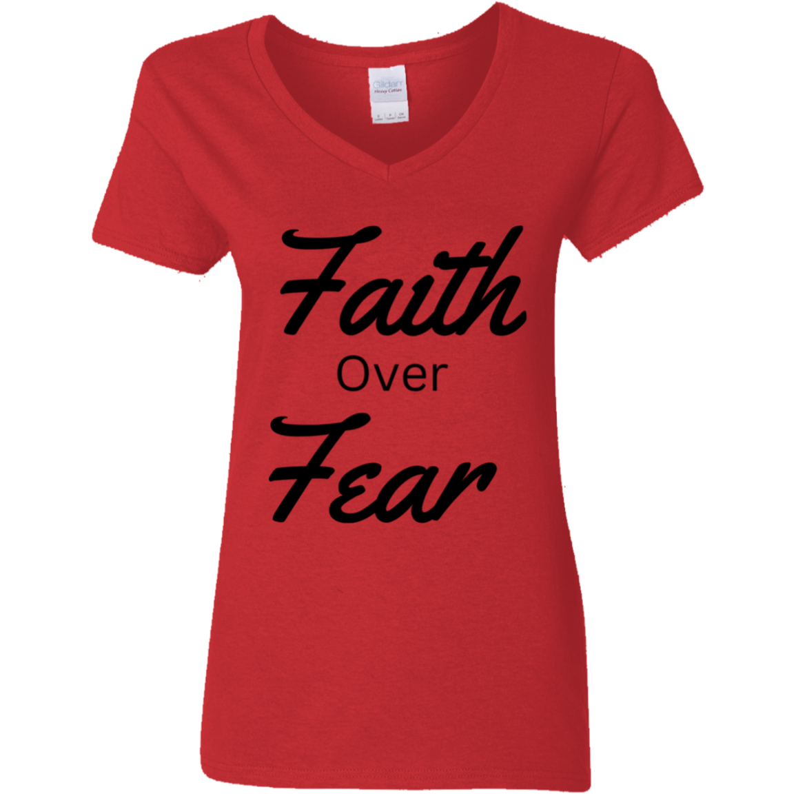 G500VL Ladies' 5.3 oz. V-Neck T-Shirt