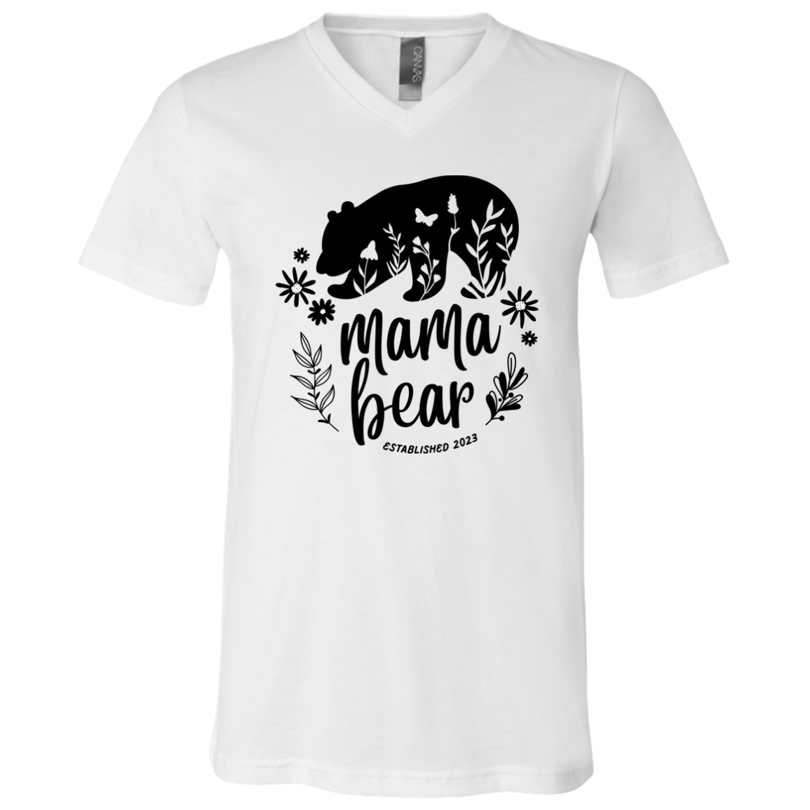 3005 Unisex Jersey SS V-Neck T-Shirt