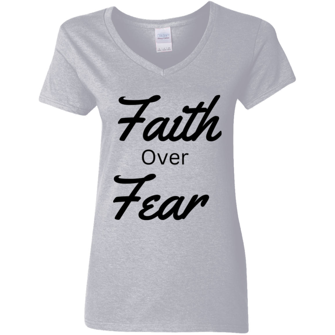 G500VL Ladies' 5.3 oz. V-Neck T-Shirt