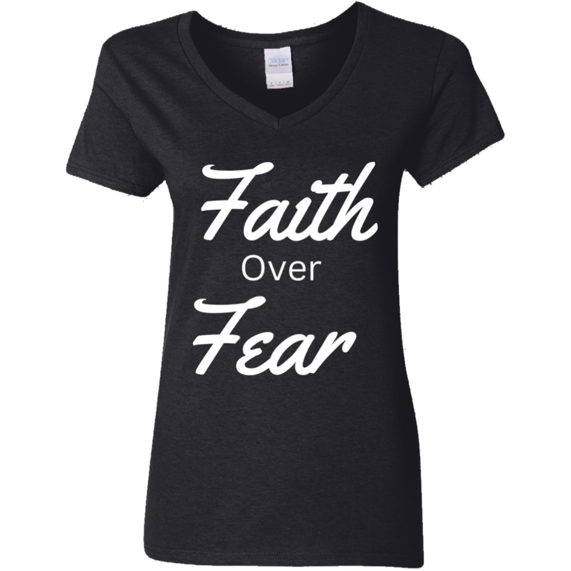G500VL Ladies' 5.3 oz. V-Neck T-Shirt